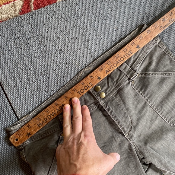 Kuhl pants jeans women’s brown gray mushroom NWOT back pockets flair size 8 10 - Picture 6 of 12